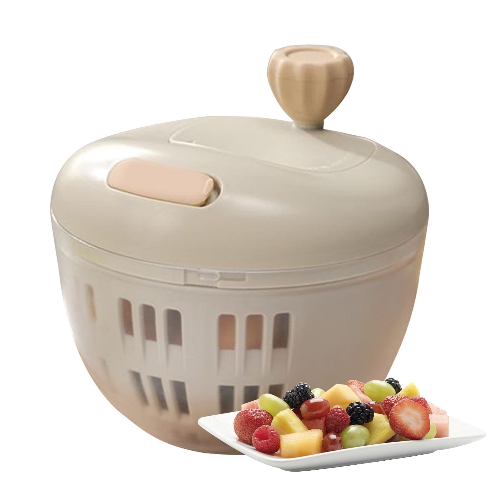 Collapsible Silicone Salad Spinner