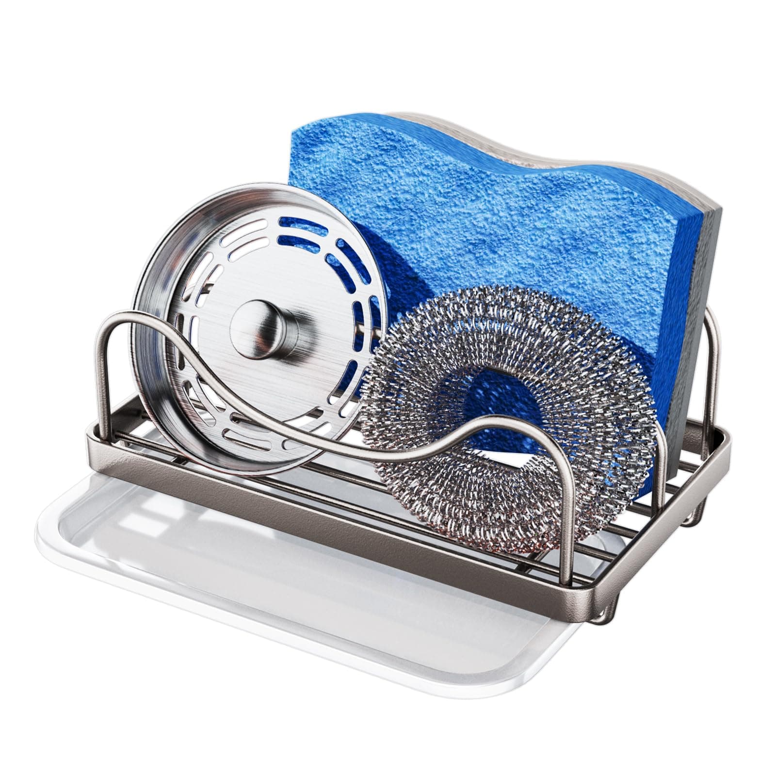 Consumest Movable Sink Caddy Sponge Holder