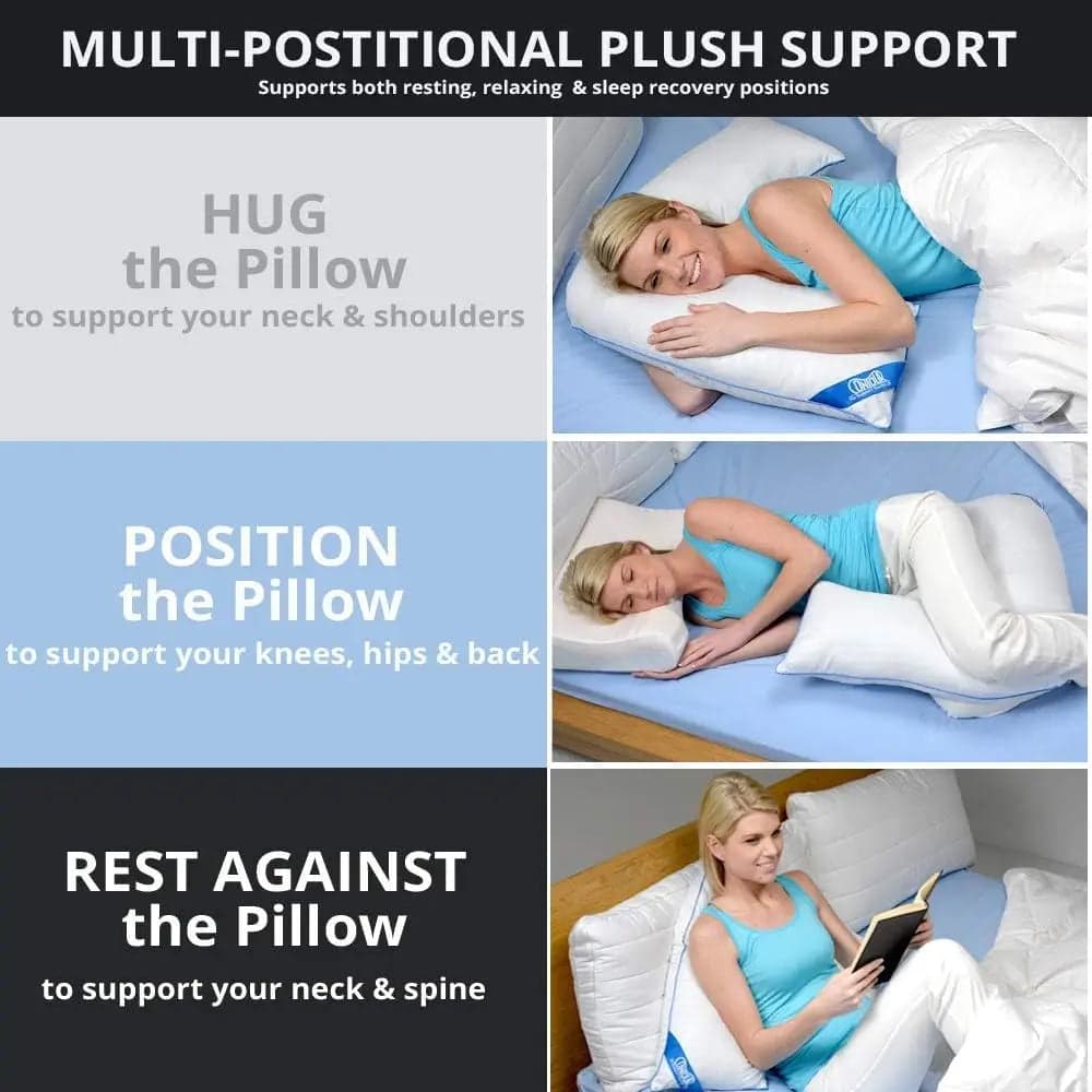 Contour L-Shaped Bed and Body Support Pillow