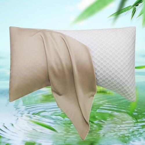 Cooling Curved Pillow Cases - Rayon from Bamboo for Side Sleepers