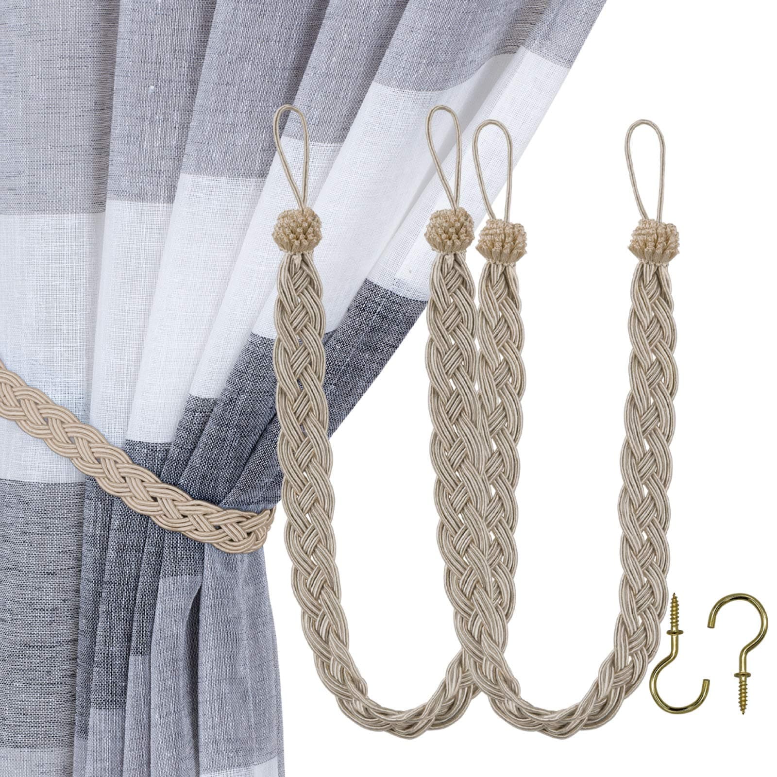 Decorative Curtain Tiebacks (Set of 2)