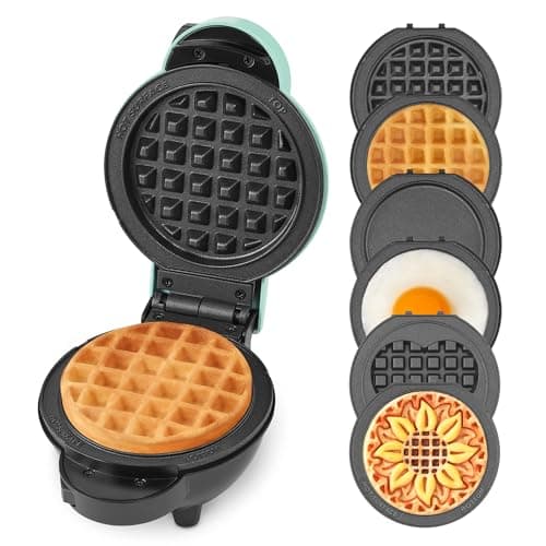 Dash Mini Waffle Maker (Aqua)