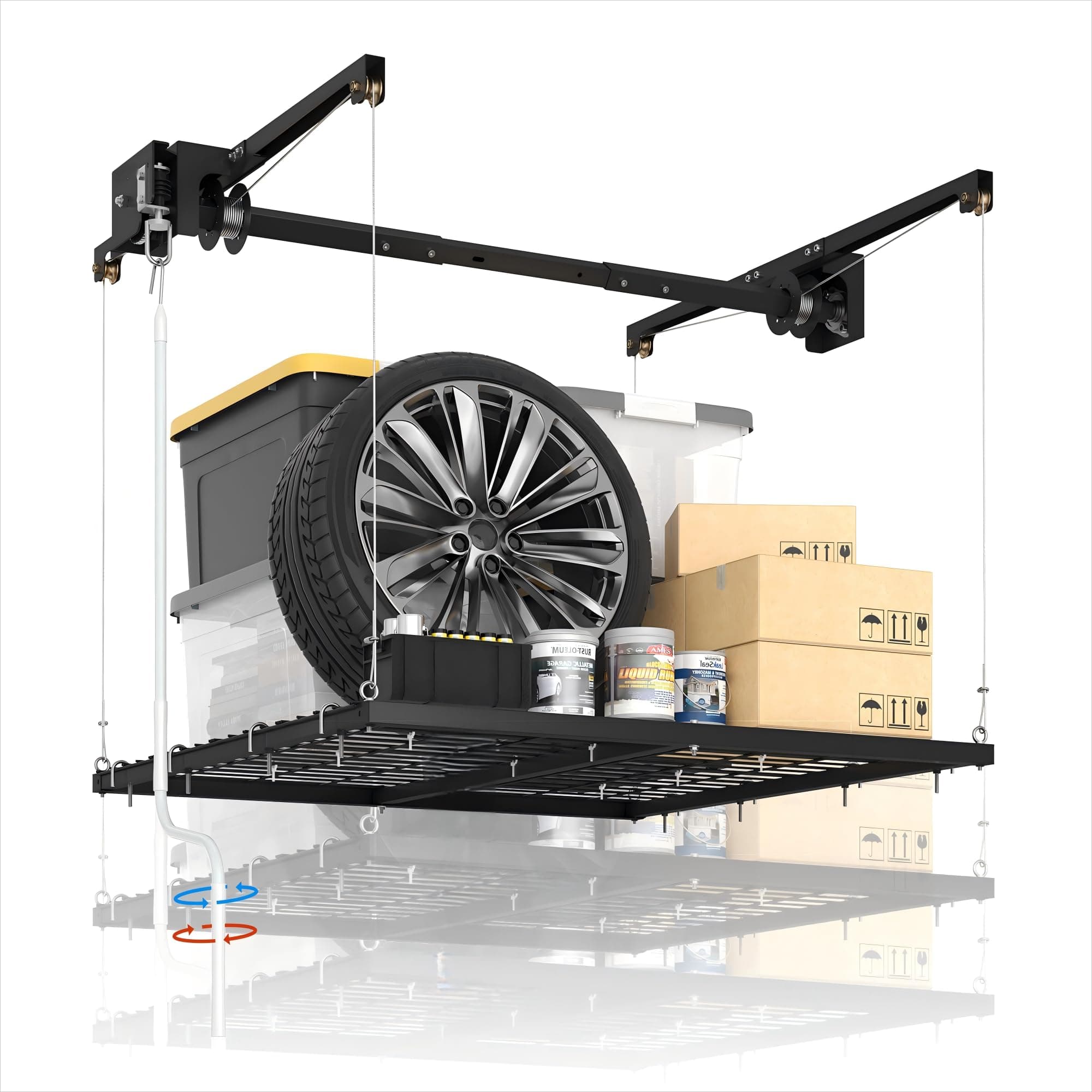 Dedomy Overhead Garage Storage Rack Heavy Duty Ceiling Mount