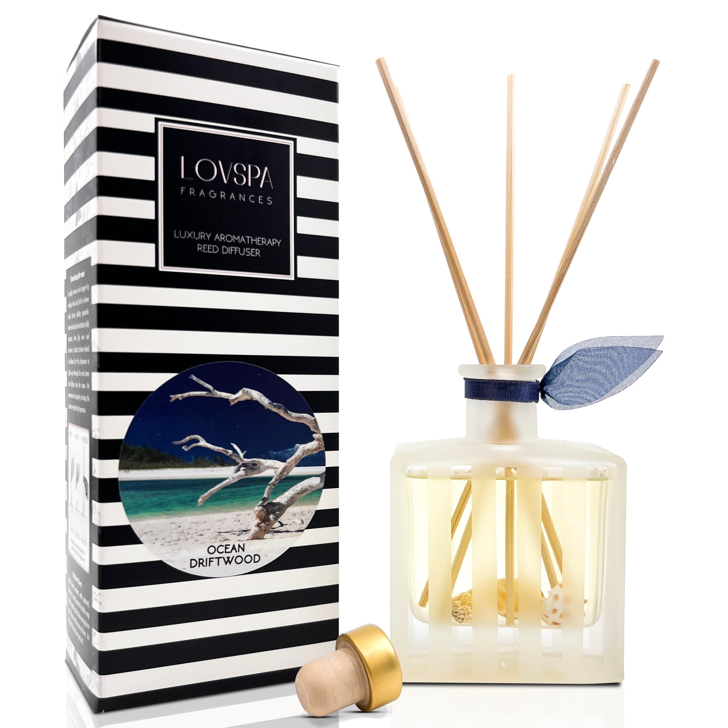 Donurex Flower Reed Diffuser Set (Orange Blossom, 5.07 oz)