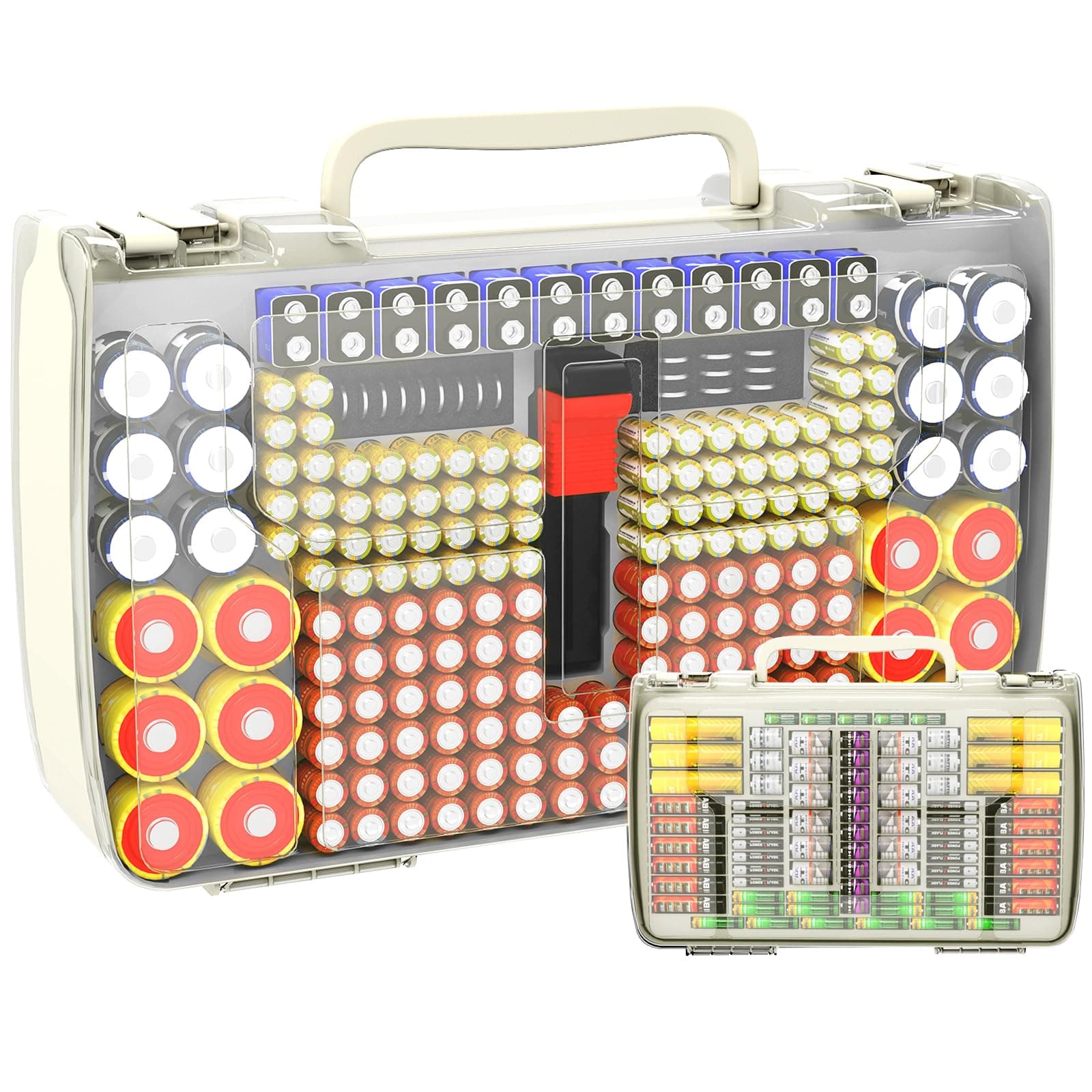 Double-Sided 269-Battery Organizer Case with BT-168 Tester