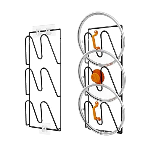 Durmmur 2-Pack Pot Lid Organizer for Cabinet Door