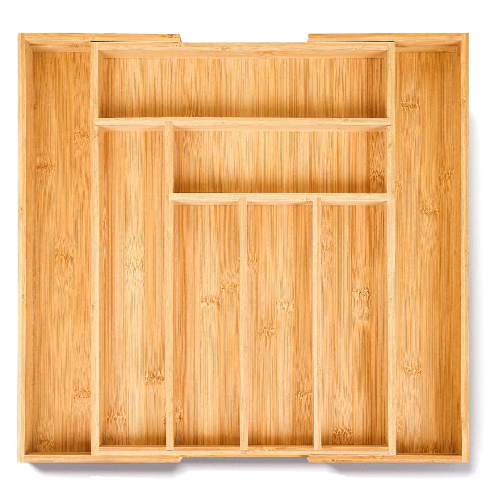Dynamic Gear Bamboo Drawer Organizer (7-9 Slots)