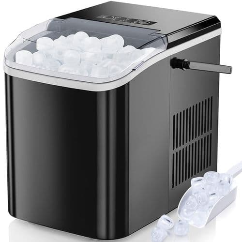 EDX Countertop Ice Maker, Self-Cleaning Portable Machine