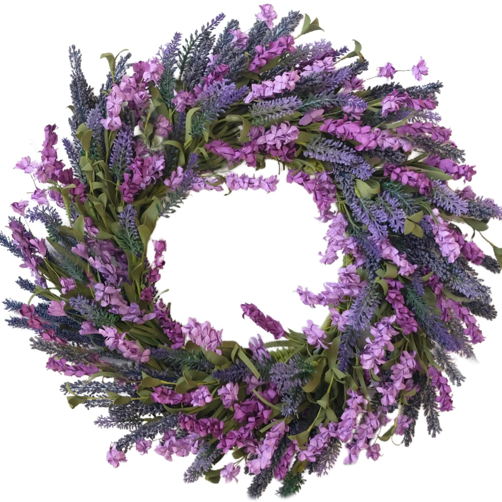 EGOLOT Colorful Spring Flower Wreath (22 in.)