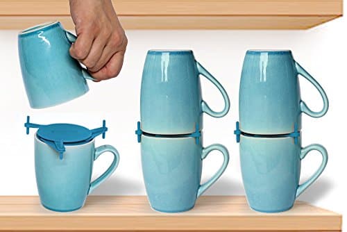 ELYPRO Stackable Mug Organizer for Cabinet