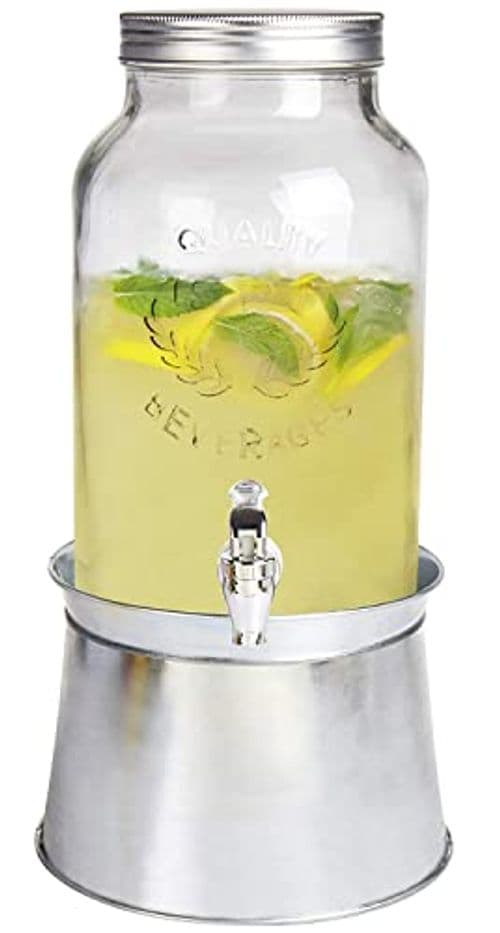 Estilo 1-Gallon Glass Beverage Dispenser with Spigot