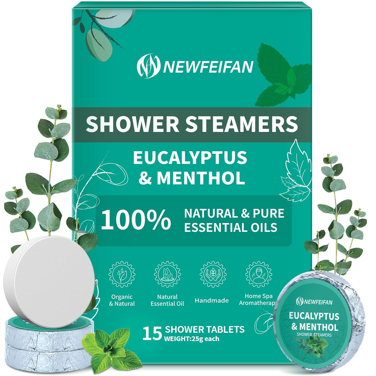 Body Restore Eucalyptus Shower Steamers 15-Pack