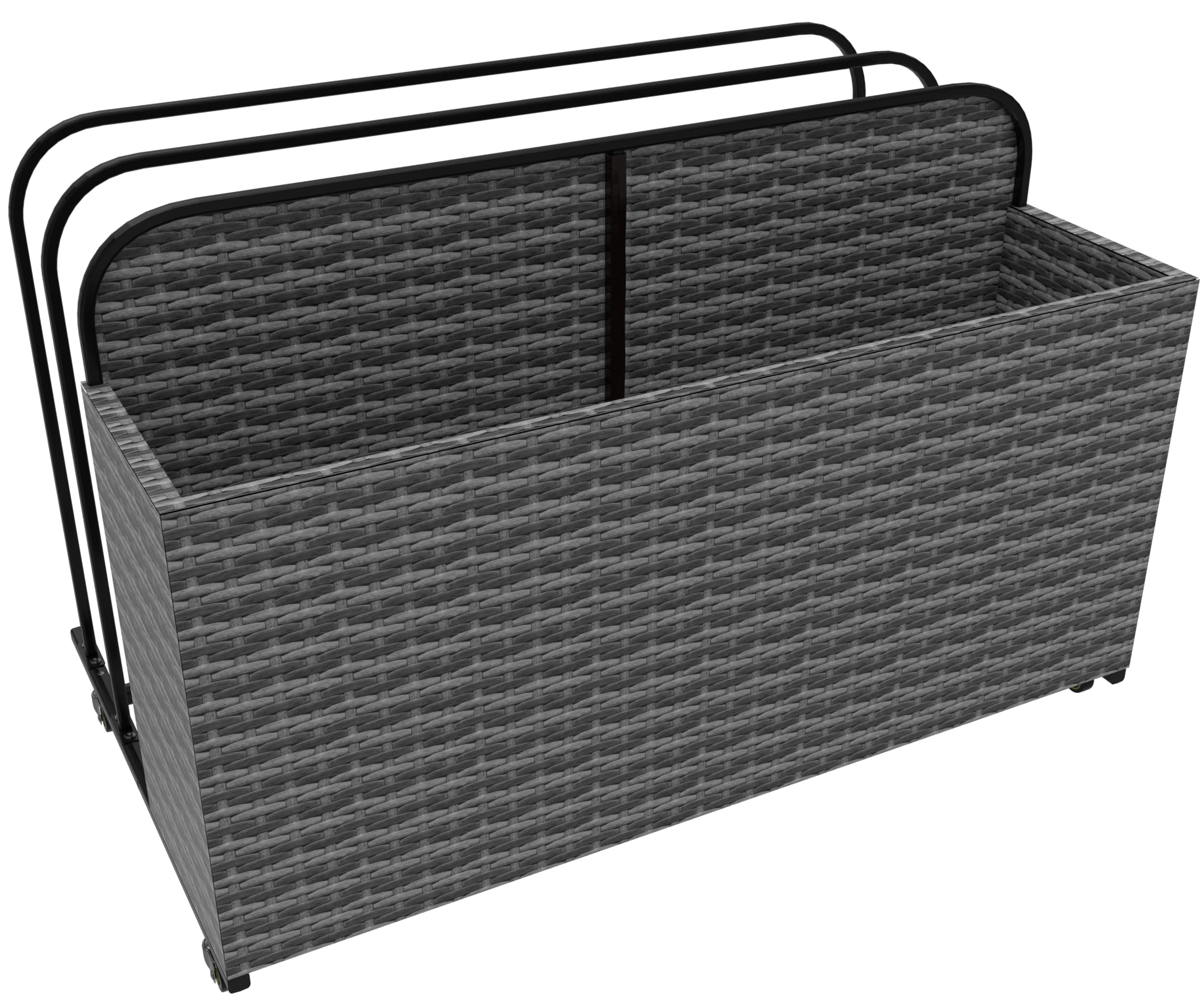 EUNHOO Rolling Poolside Float Storage Bin, Outdoor Pool Storage
