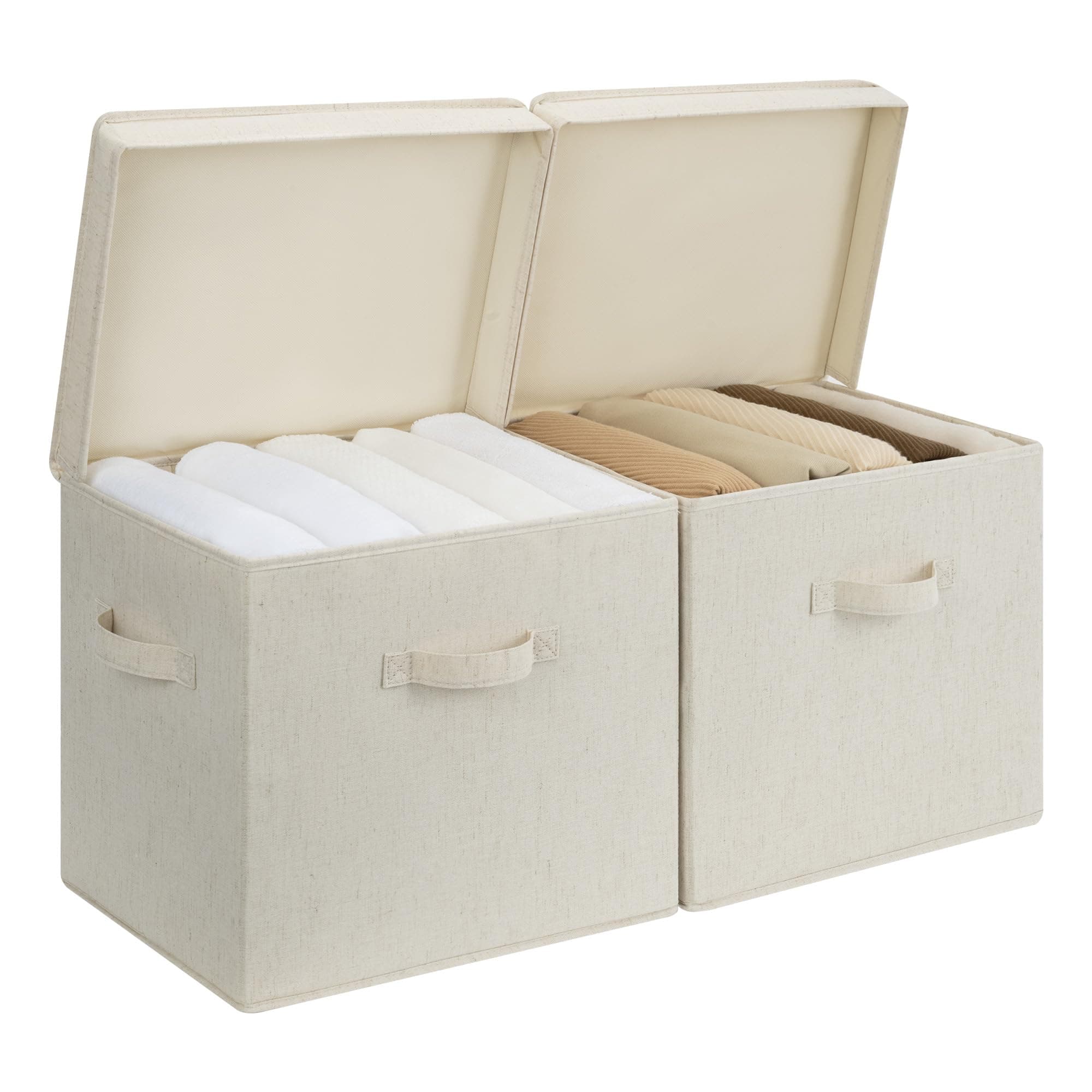 Fabric Stackable Storage Bins (3-Pack)