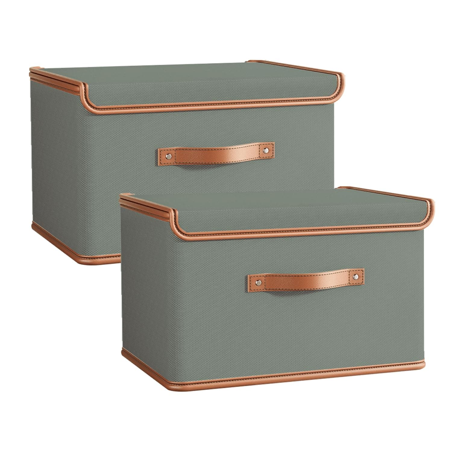 Foldable Fabric Storage Cube with Zipper Lid Collapsible Organizer