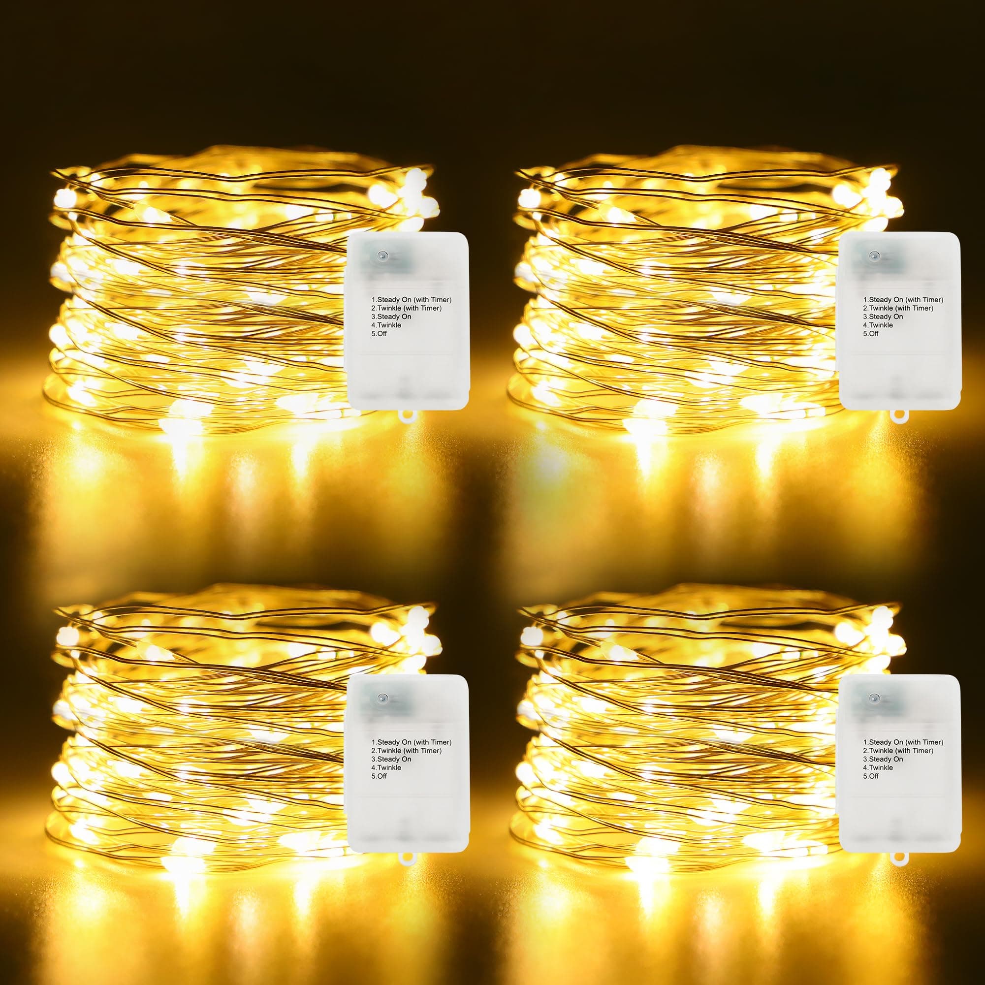 Fairy Lights Copper Wire (Battery, 33ft)