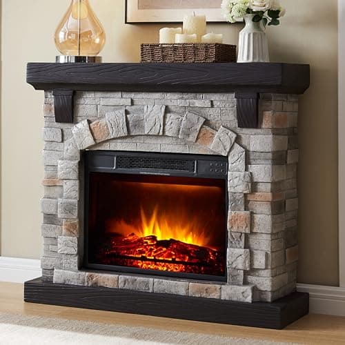 White Freestanding Fireplace Surround