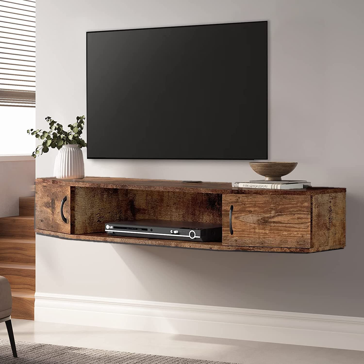 FITUEYES Floating Wall-Mounted TV Stand