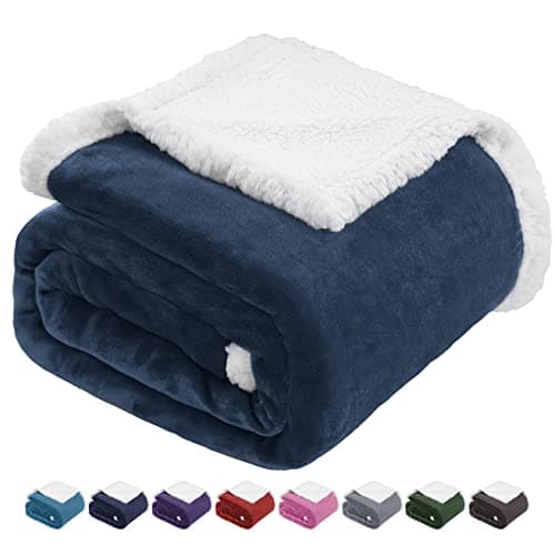 Fleece Sherpa Throw Blanket