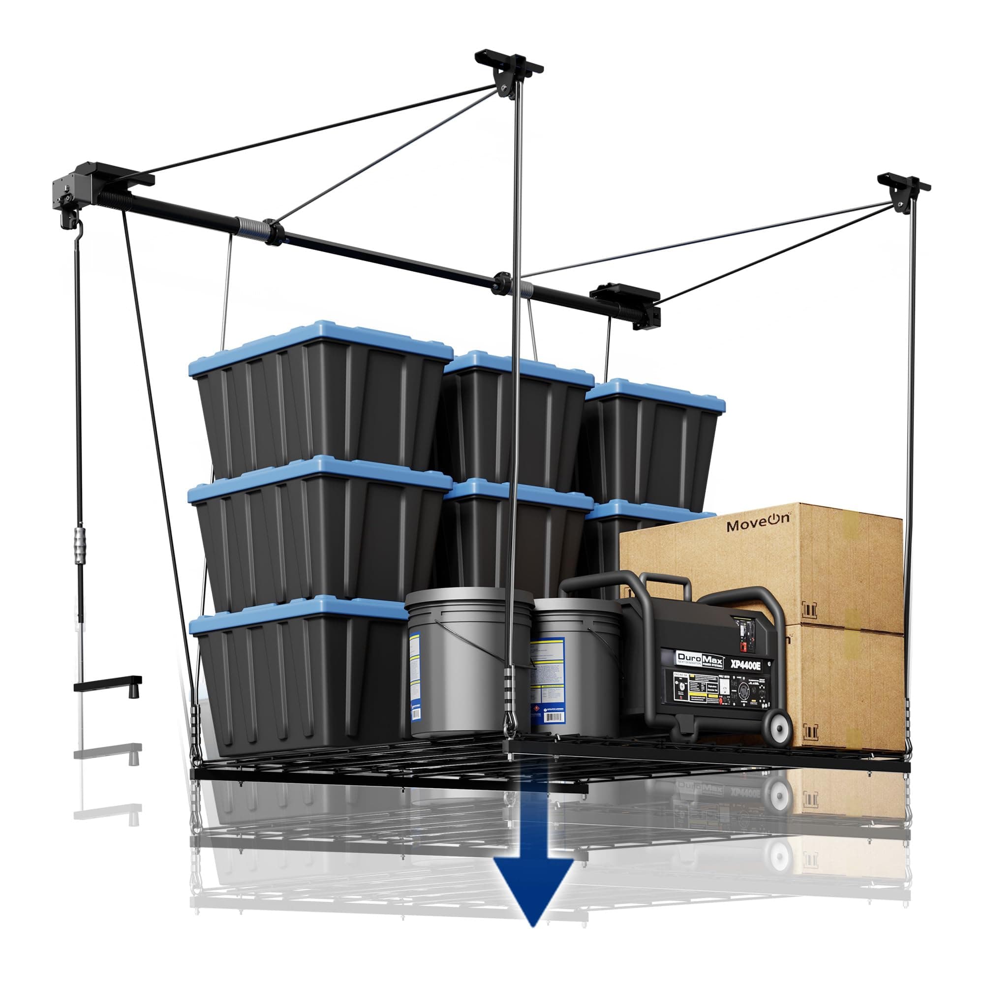 FLEXIMOUNTS GL1 Overhead Garage Lifting Storage Rack 4x4