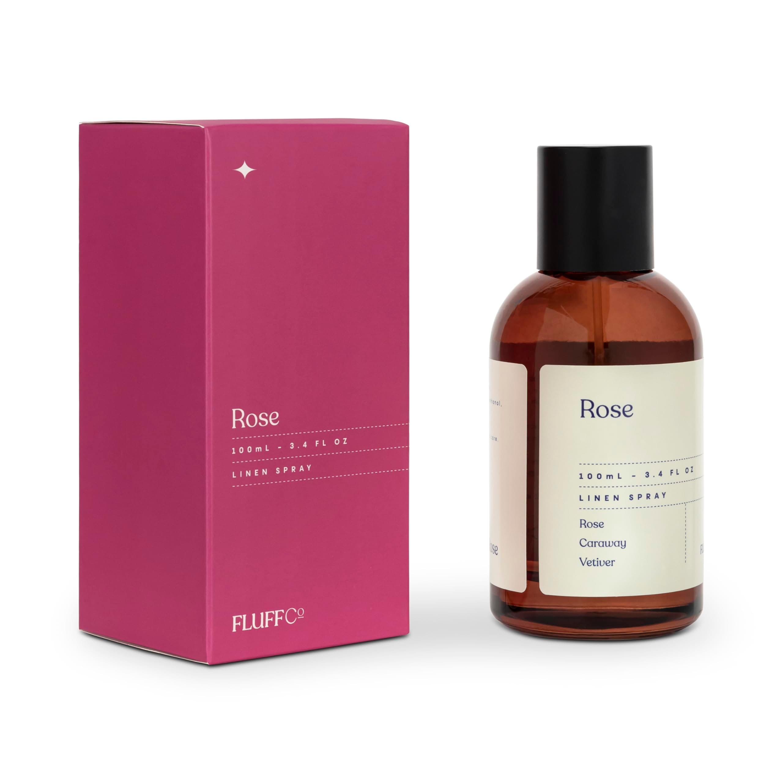 FluffCo Rose Linen Spray 3.4 oz