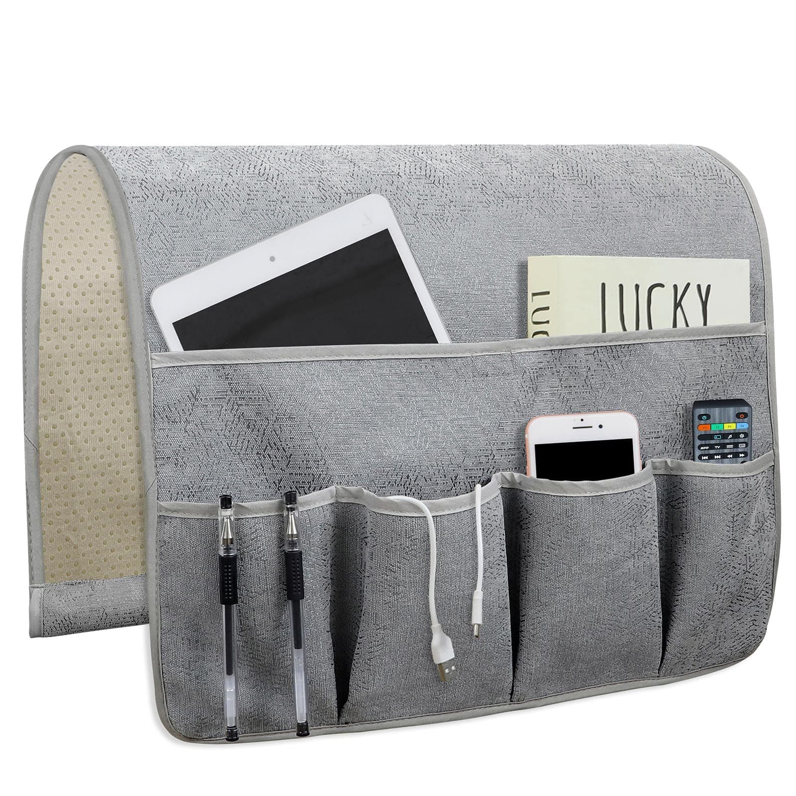 FlyingBean Sofa Armrest Book Caddy Organizer