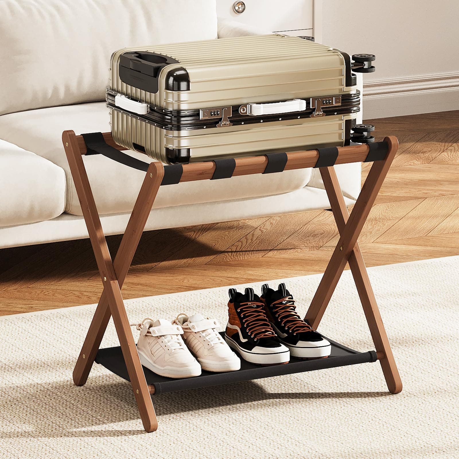 Folding Luggage Rack for Guest Room