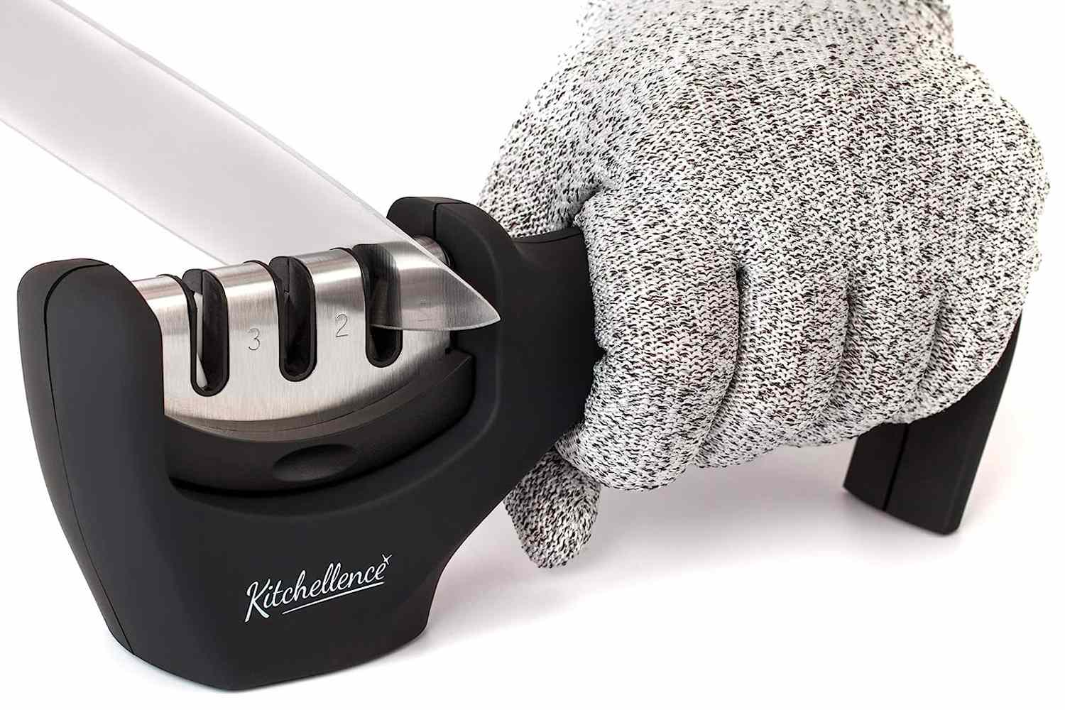 PriorityChef 4-Stage Kitchen Knife Sharpener with Scissors Slot