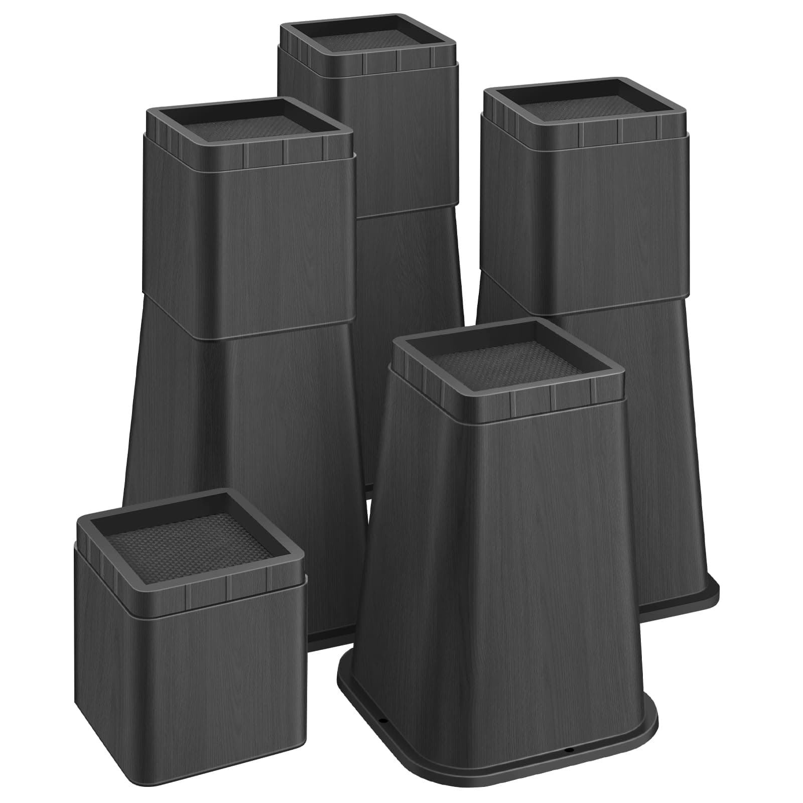 Adjustable Furniture Cabinet Stackable Risers Set