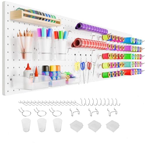 FZK 36-Piece Peg Board Kit White