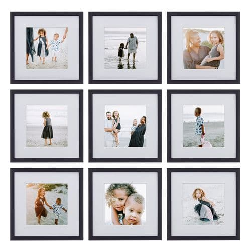 Gallery Perfect 7-Piece Black Frame Set