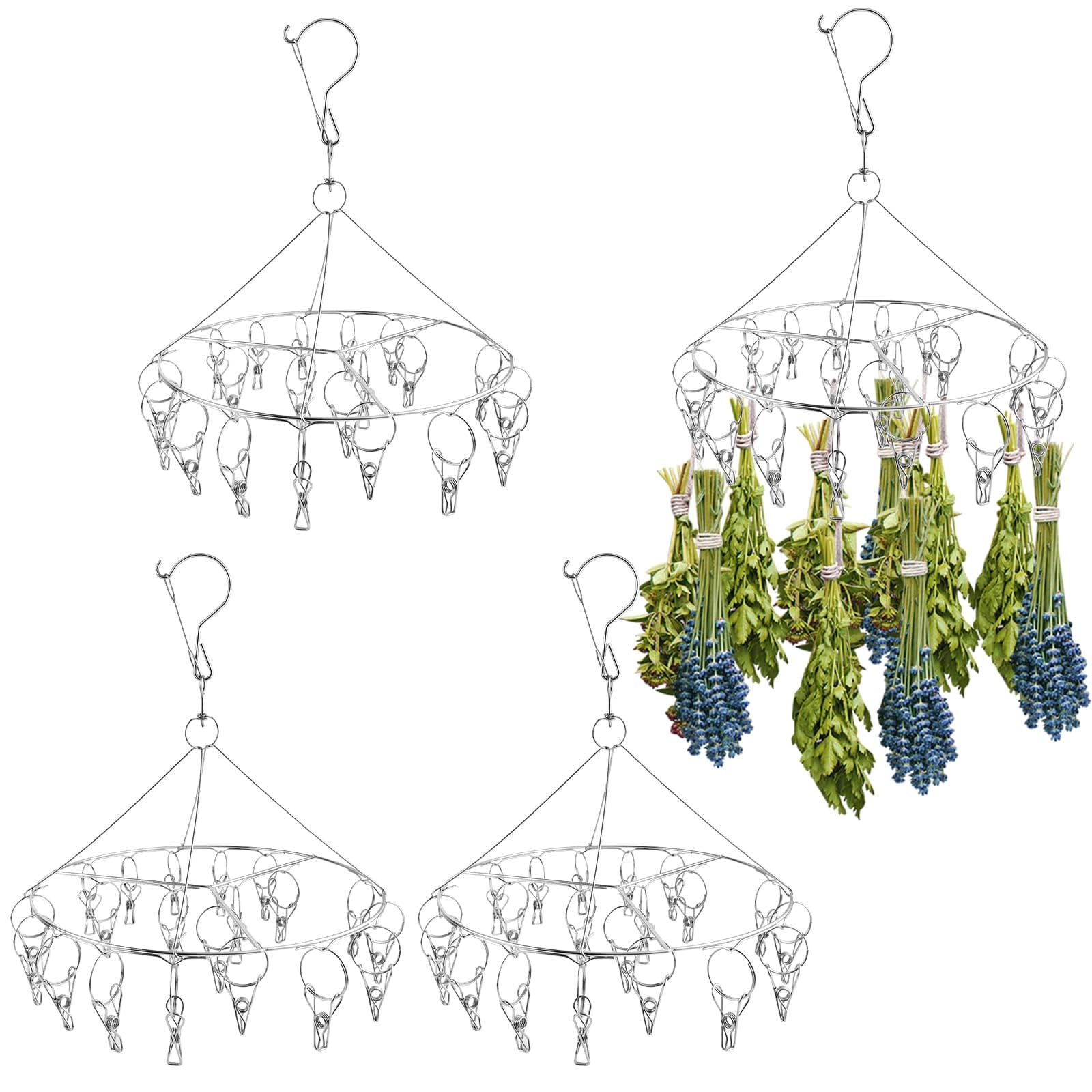 Gardener's Supply Company Hanging Herb Drying Rack, 18 x 15 inch