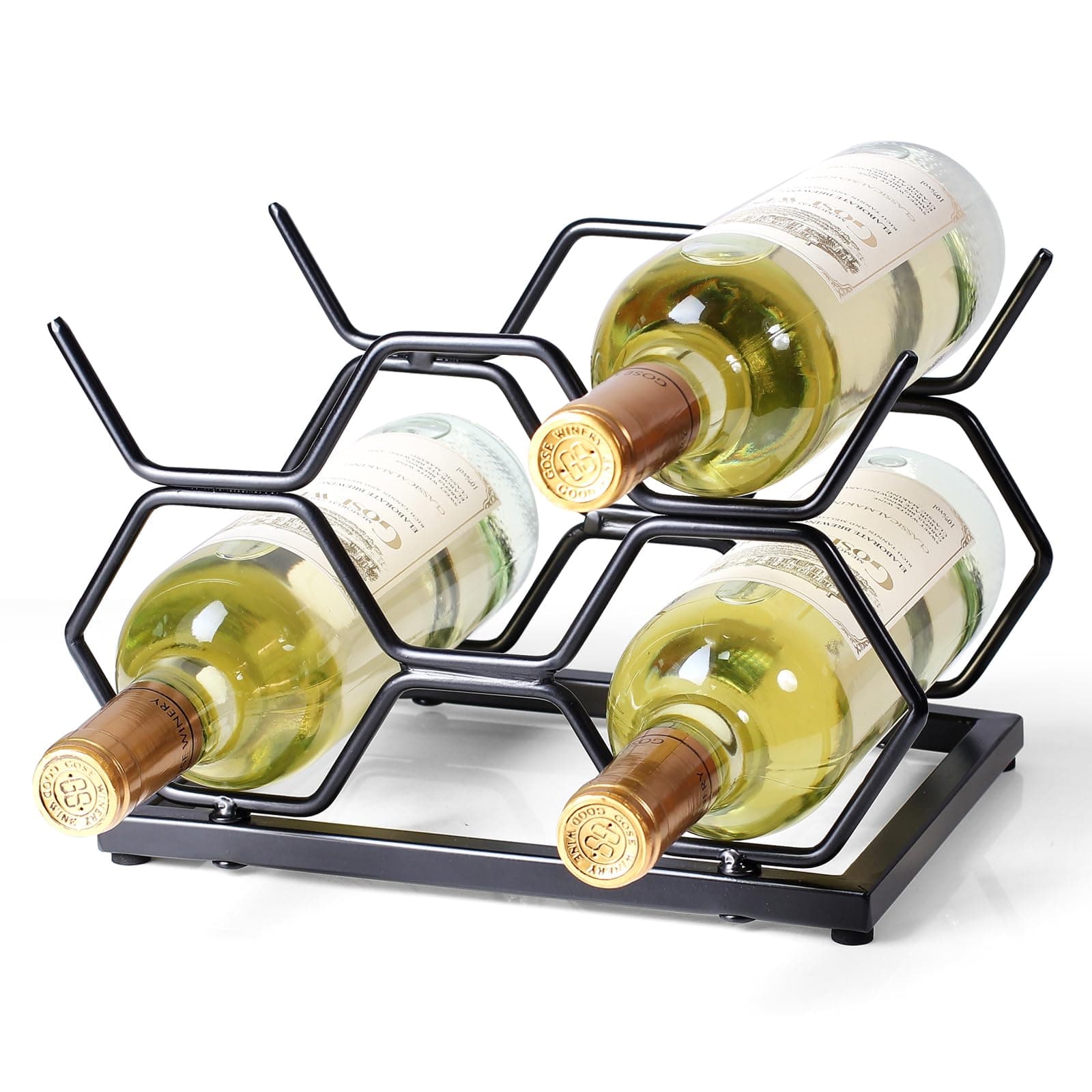 GeLive Bronze Countertop Wine Glass Stand (6 Hooks)
