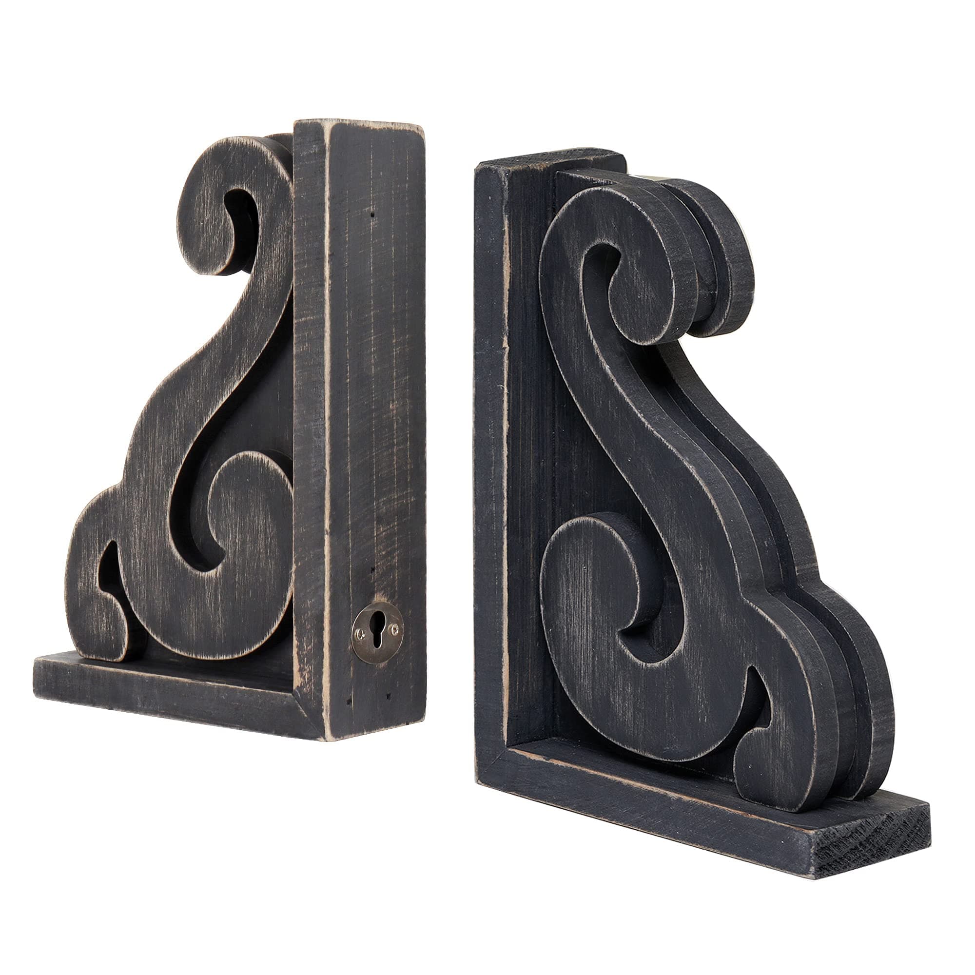GENMOUS CO Distressed Farmhouse Bookend Set