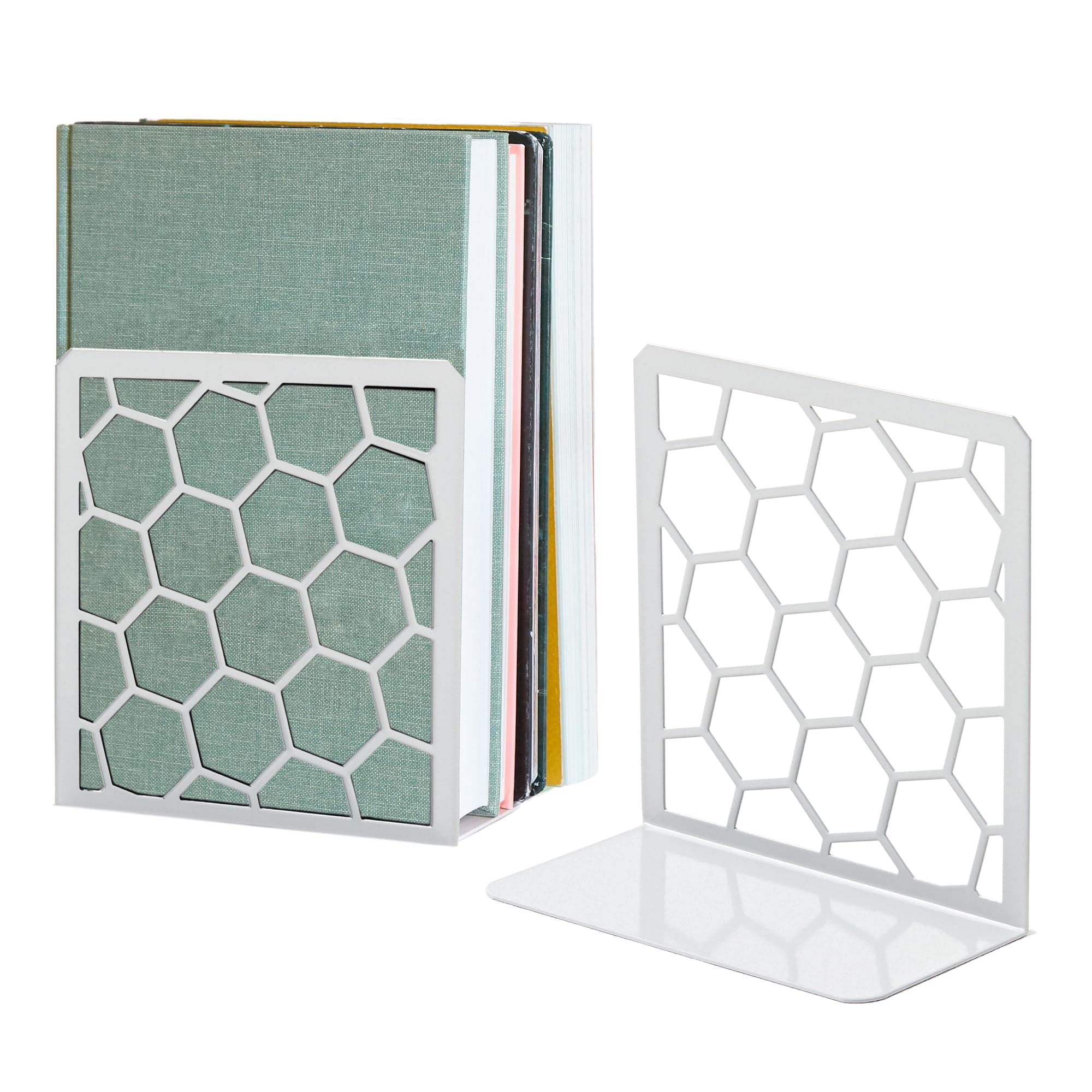 GEOMOD Honeycomb Geometric Bookends