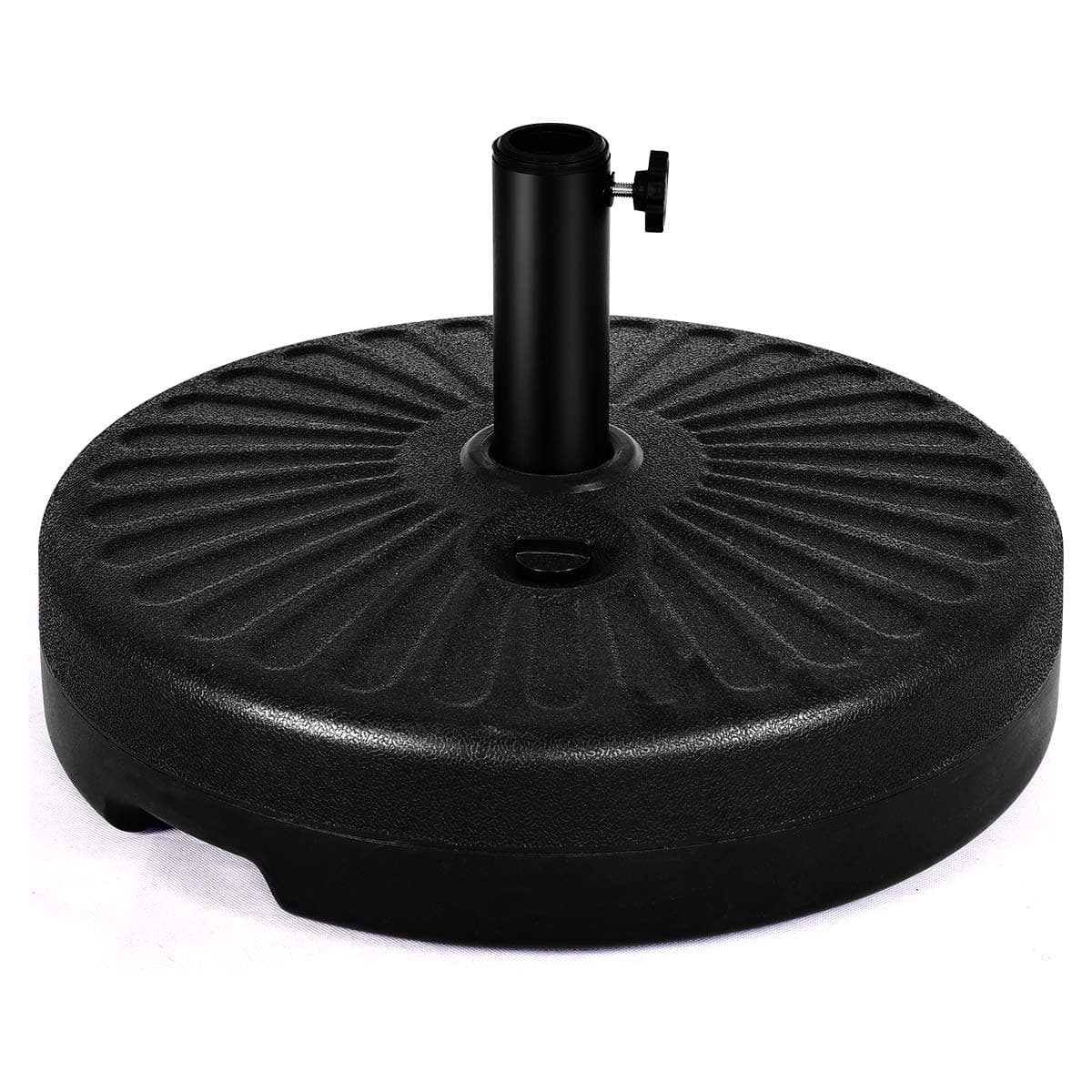 Giantex 20 in. Round Water and Sand Filled Patio Umbrella Base