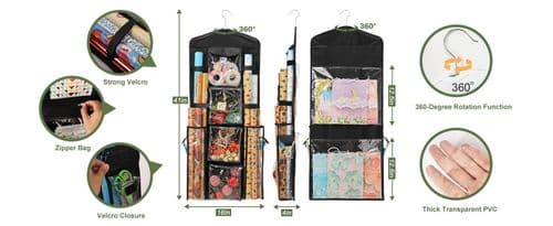 Gift Wrap Storage Bag with Clear Window