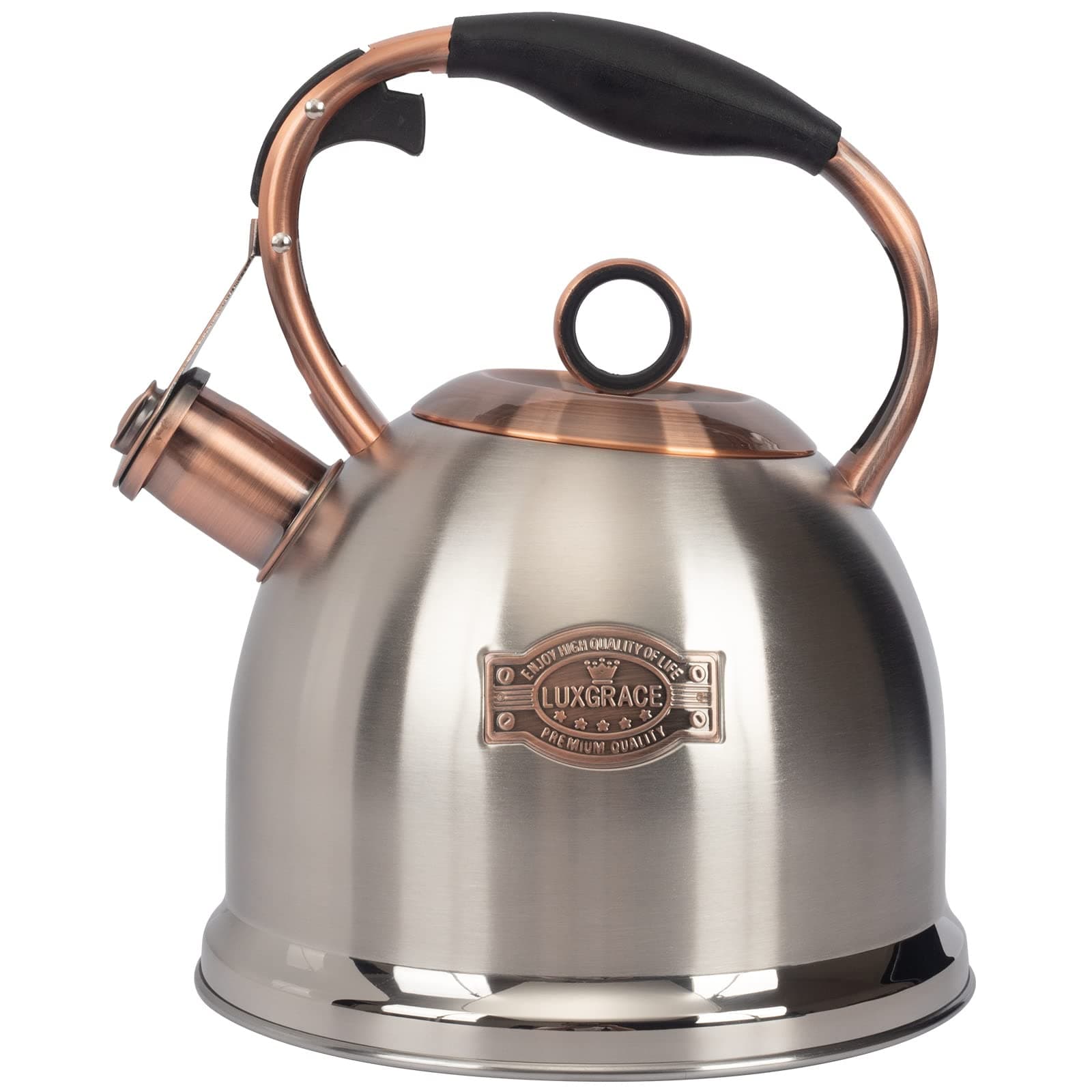 Gipfel Stovetop Tea Kettle Stainless Induction Compatible