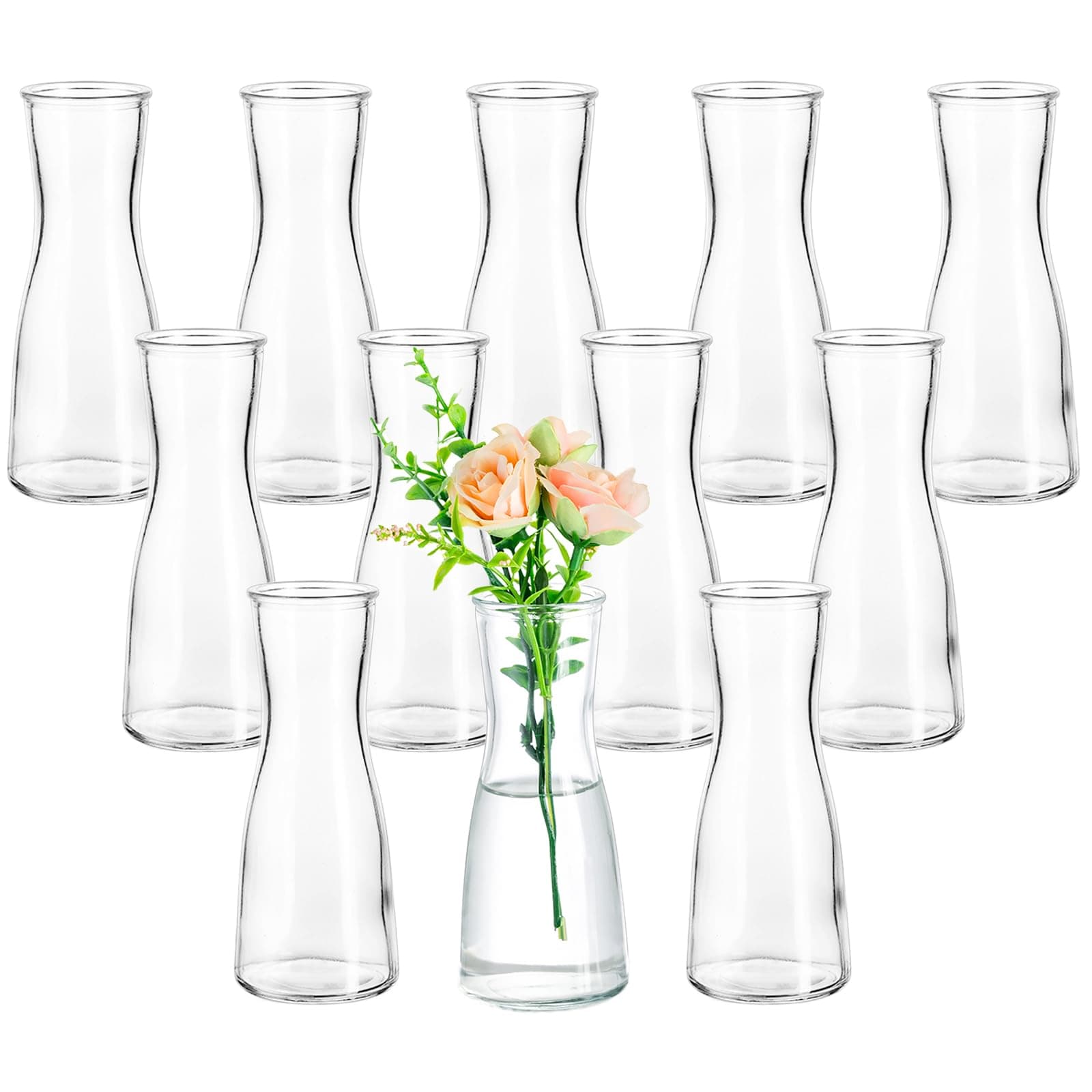 MIFXIN Glass Bud Vase Set of 6
