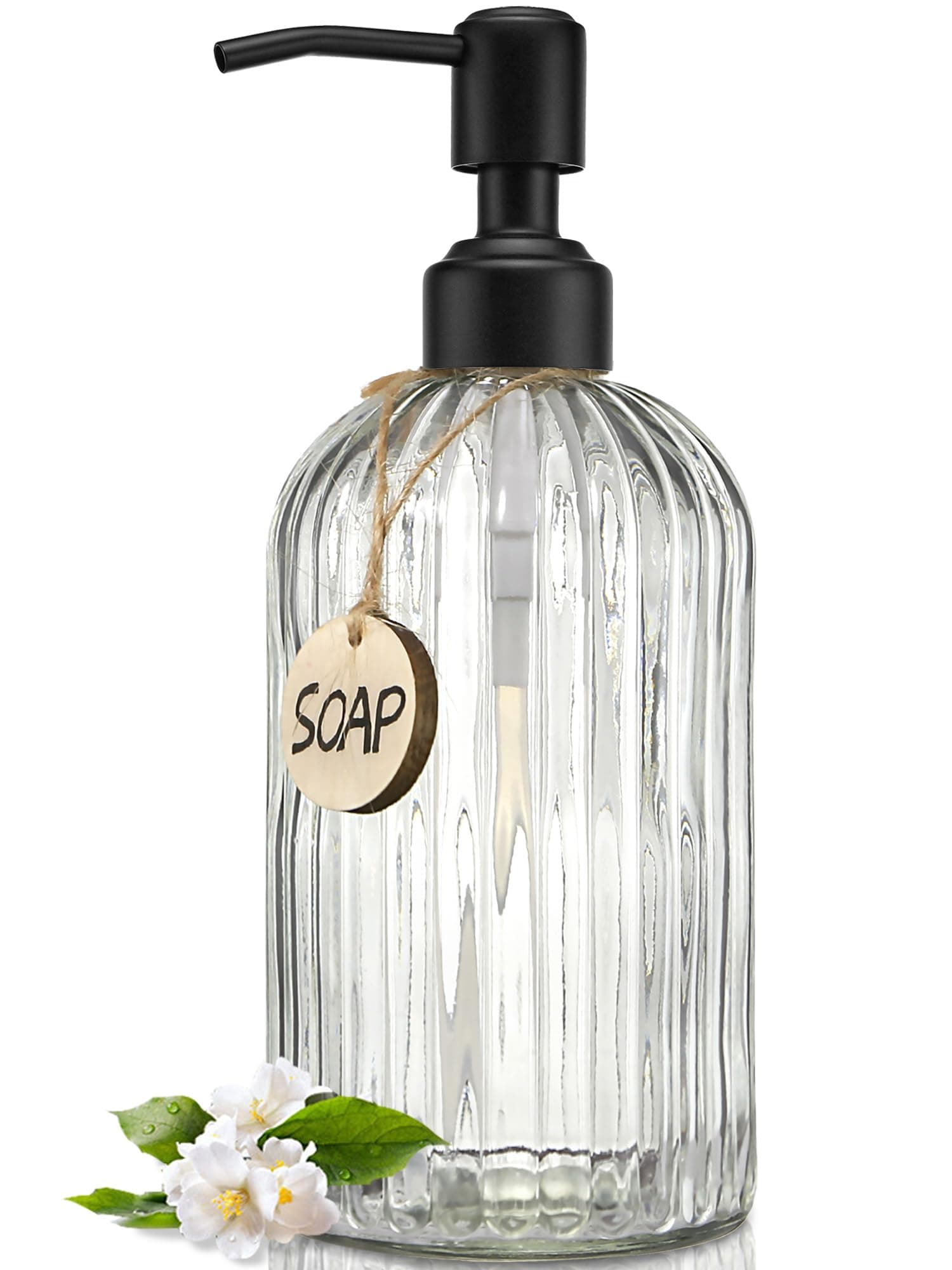Glass Dish Soap Dispenser with Pump