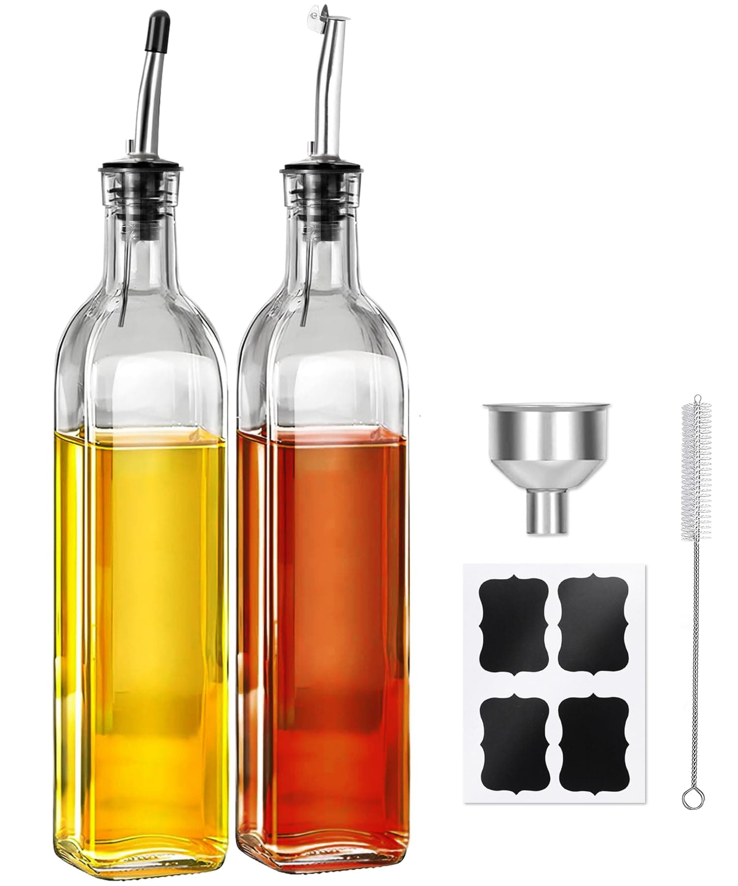 Glass Olive Oil Dispenser Bottle 17 oz