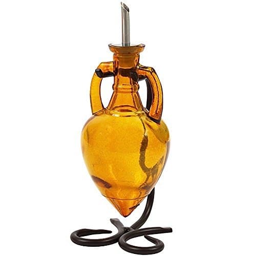 Glass Salad Dressing Bottle with Measurement Markings