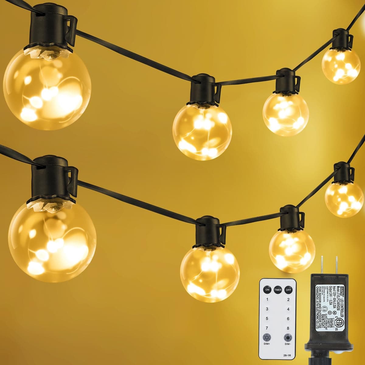 Globe String Lights with Remote (50ft)