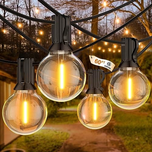 Solar Outdoor String Lights 48 ft