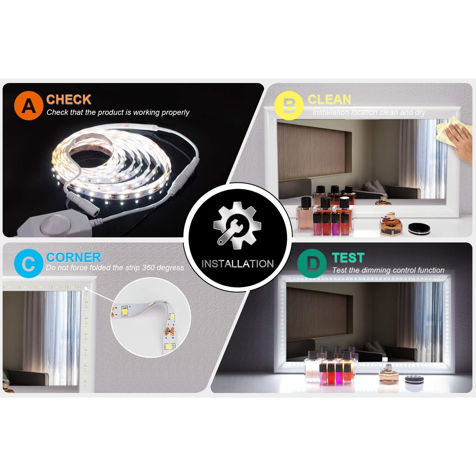 Govee LED Vanity Mirror Light Strip - Warm White