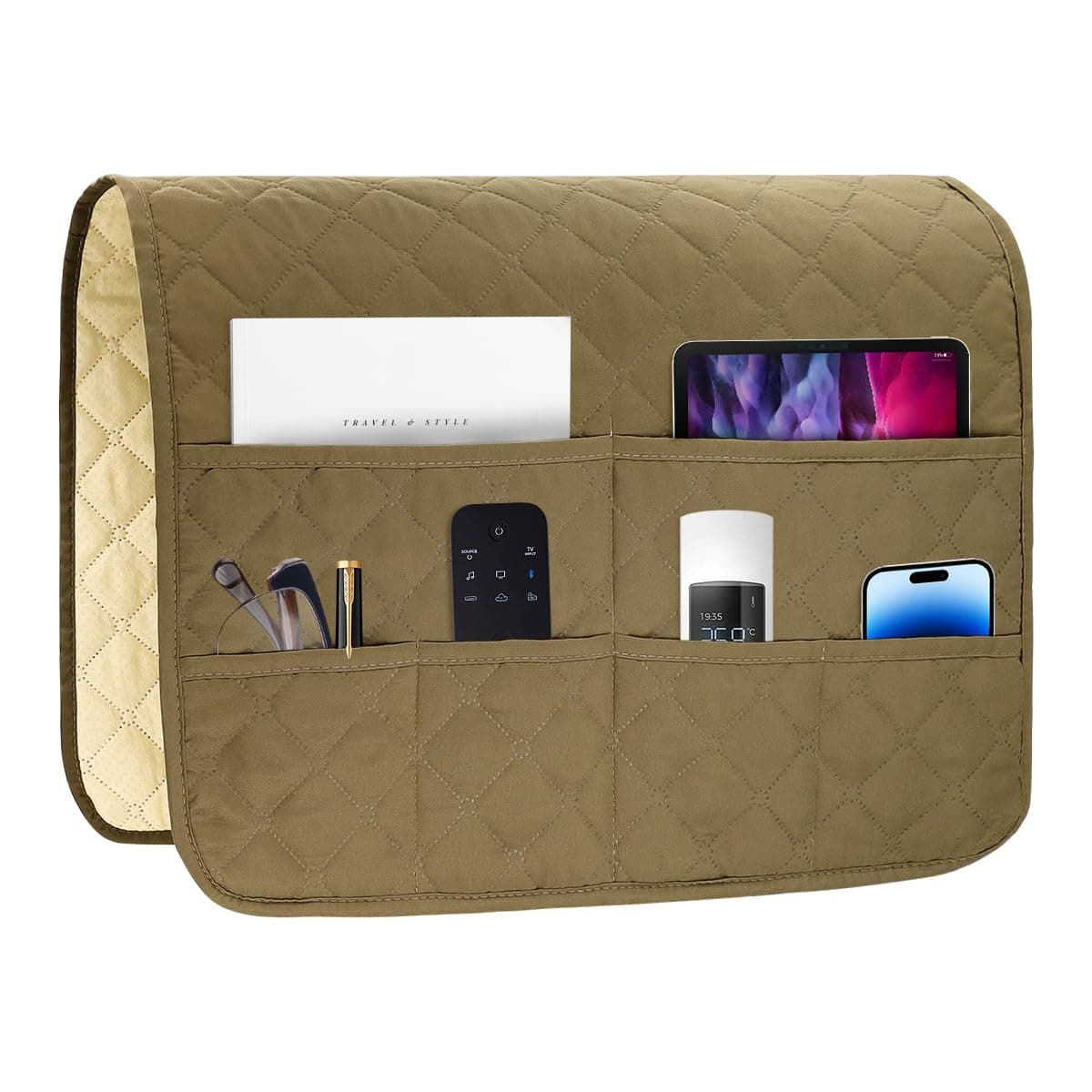 HADEEONG Couch Armrest Organizer - 6 Pockets