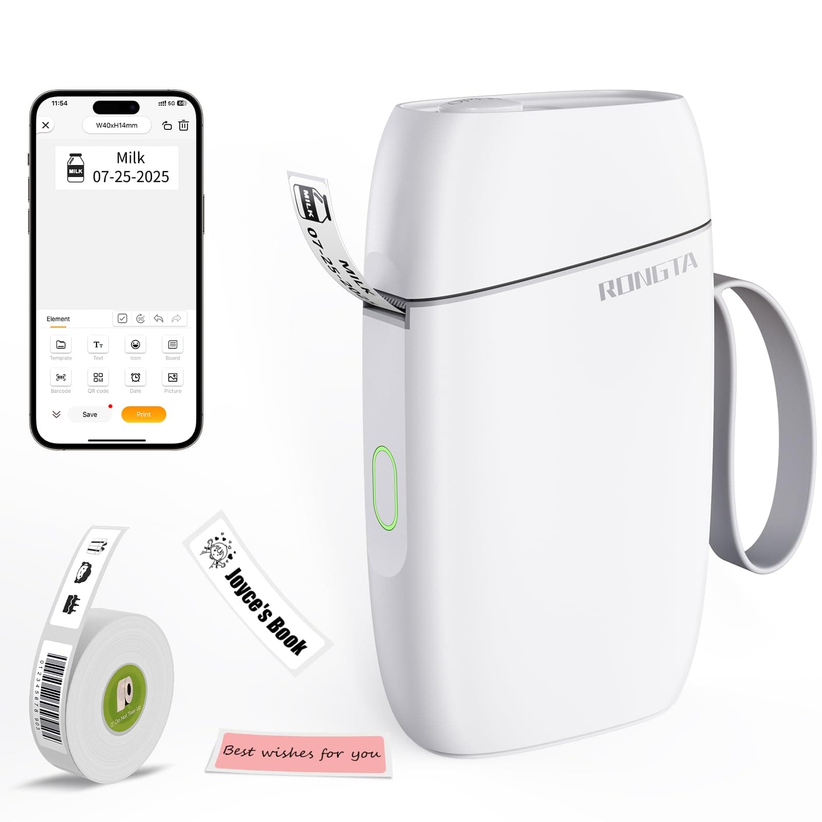 Handheld Label Maker with Tape