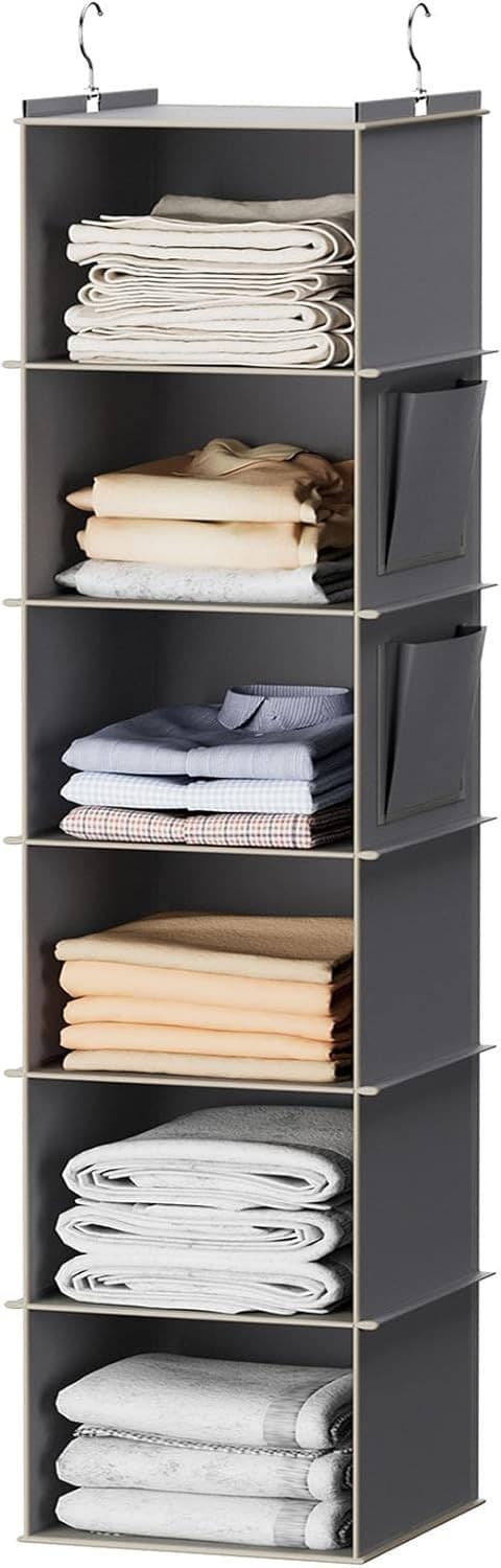 6-Shelf Hanging Closet Organizer