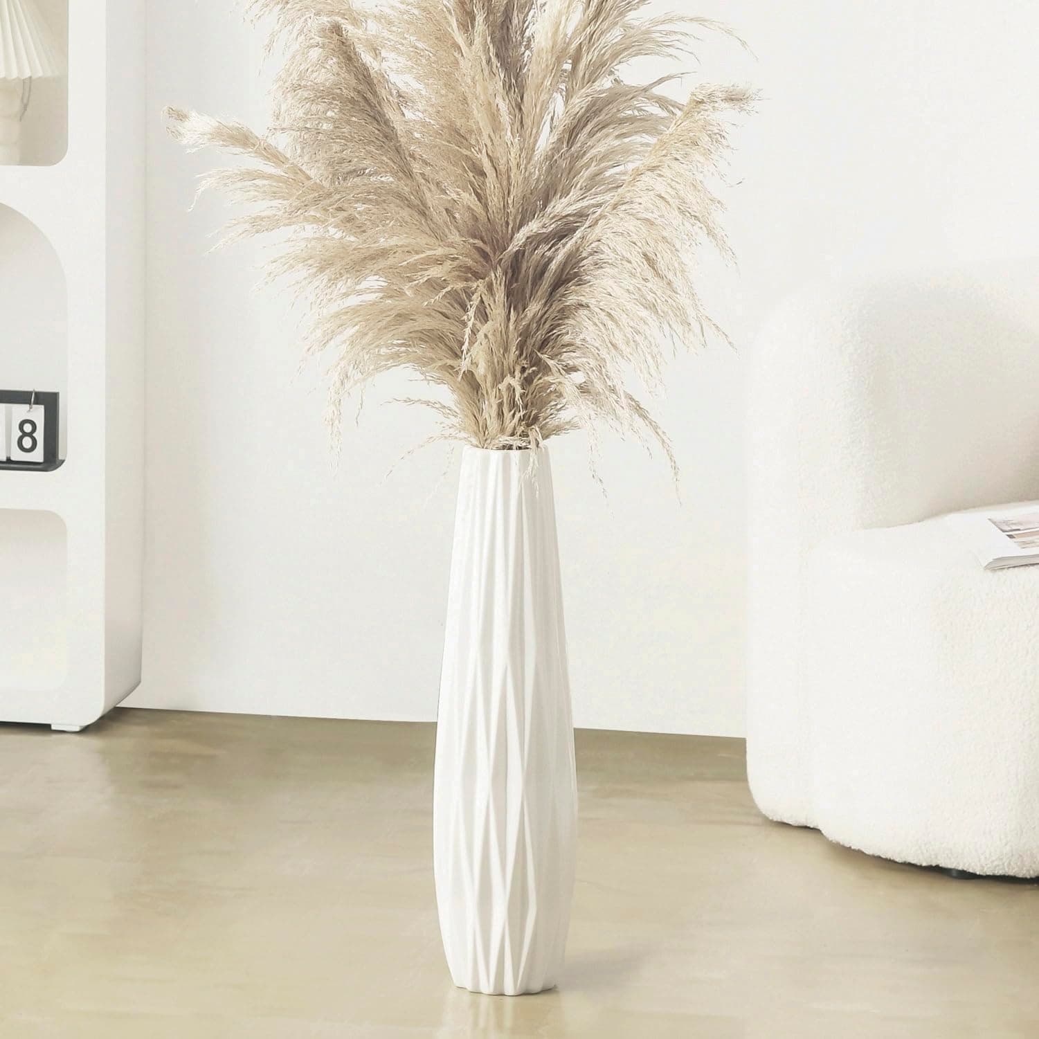 Hanobe Floor Vase, 22 inch Tall Decorative Wood, Rustic Farmhouse Boho