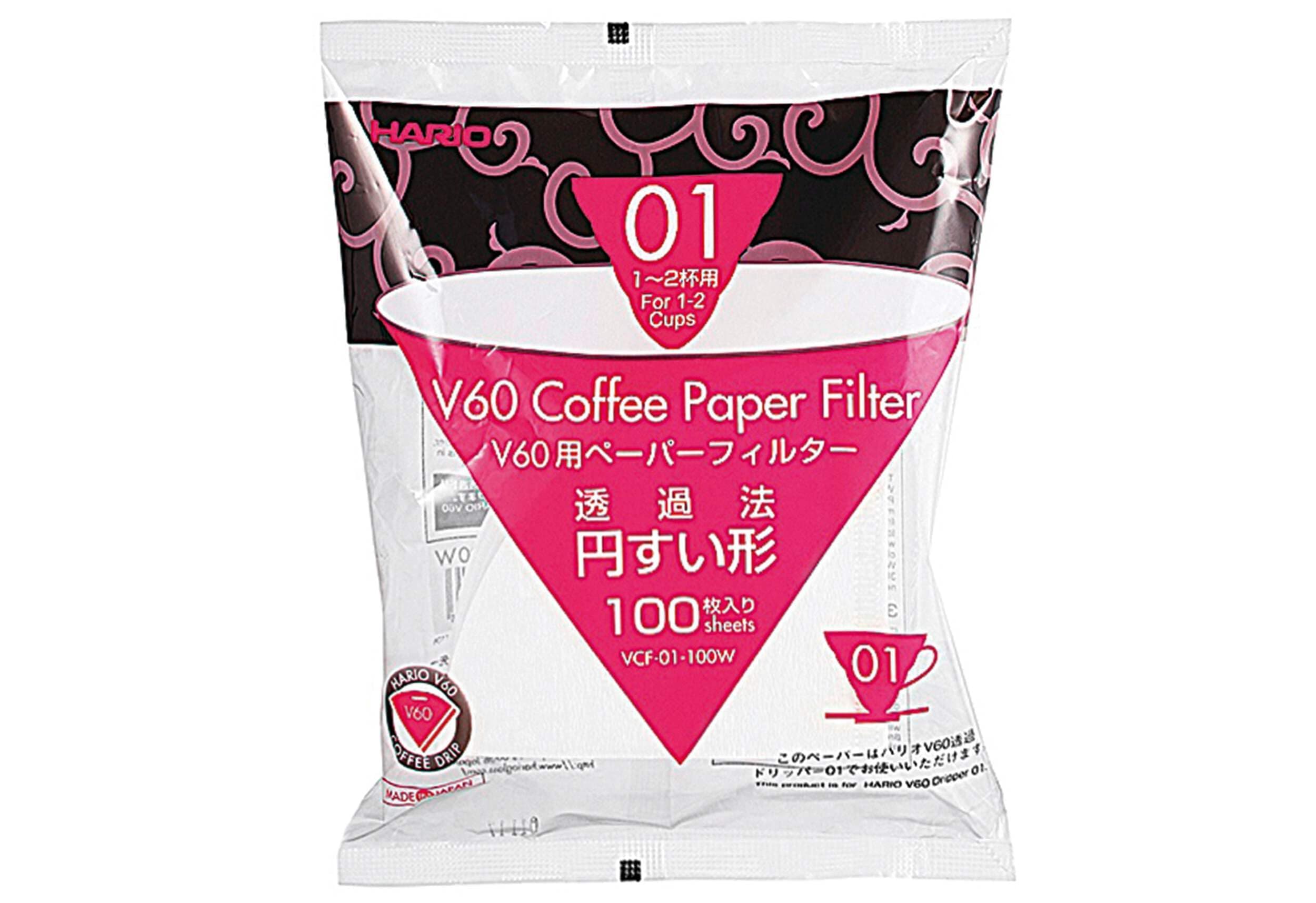 Hario V60 Paper Coffee Filters Size 02 Natural